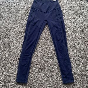 Navy Lululemon Running Leggings